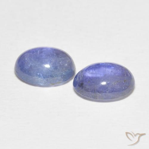 Tanzanite Gemstones in 9 x 7 mm (calibrated) Size for Sale, Tanzanite Stones in Light Violet Blue Color