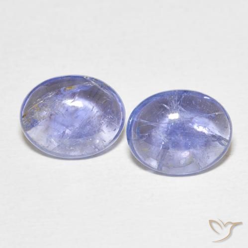 5.78ctw Natural Light Purplish Blue Tanzanite, Oval, Transparent
