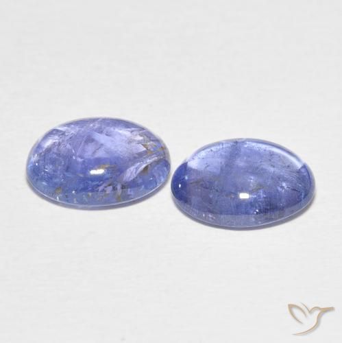Tanzanite Gemstones in 10 x 8 mm (calibrated) Size for Sale, Tanzanite Stones in Light Purplish Blue Color