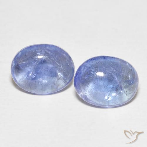 6.45ctw Natural Baby Blue Tanzanite, Oval, Transparent