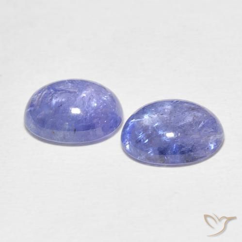 Tanzanite Gemstones in 10 x 8 mm (calibrated) Size for Sale, Tanzanite Stones in Light Purplish Blue Color