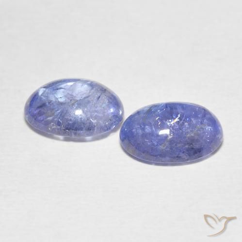 Tanzanite Gemstones in 10 x 8 mm (calibrated) Size for Sale, Tanzanite Stones in Baby Blue Color