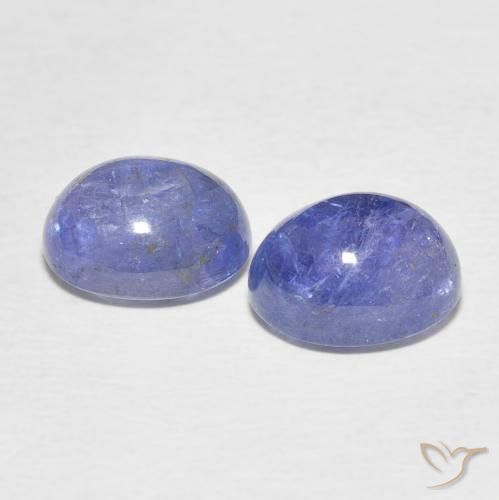 Tanzanite Gemstones in 10 x 8 mm (calibrated) Size for Sale, Tanzanite Stones in Light Purplish Blue Color