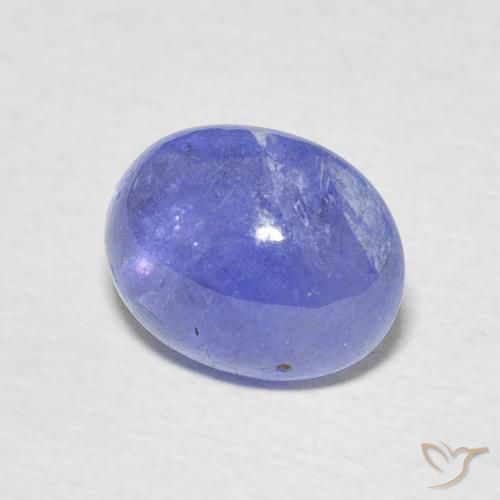 2.49 ct Blue Tanzanite Stone, Natural Tanzanite in Oval Cabochon Shape for Sale