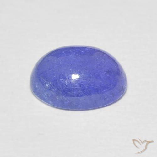 Tanzanite Gemstone in 9 x 7 mm (calibrated) Size for Sale, Tanzanite Stone in Intense Violet Blue Color