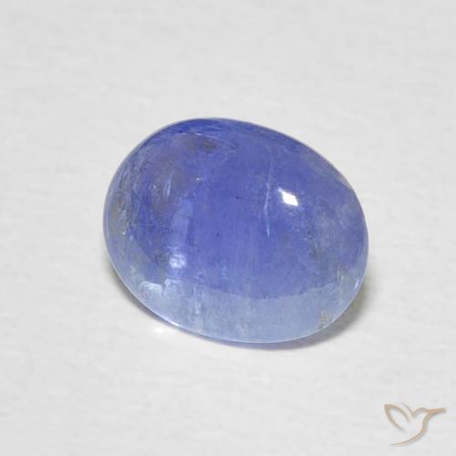 1.69 ct Blue Tanzanite Stone, Natural Tanzanite in Oval Cabochon Shape for Sale