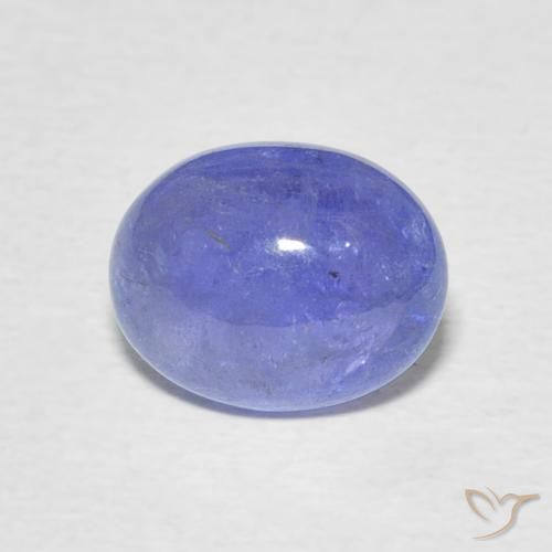 2.60 ct Blue Tanzanite Gemstone, Tanzanite Gem in Oval Cabochon Shape for Sale.