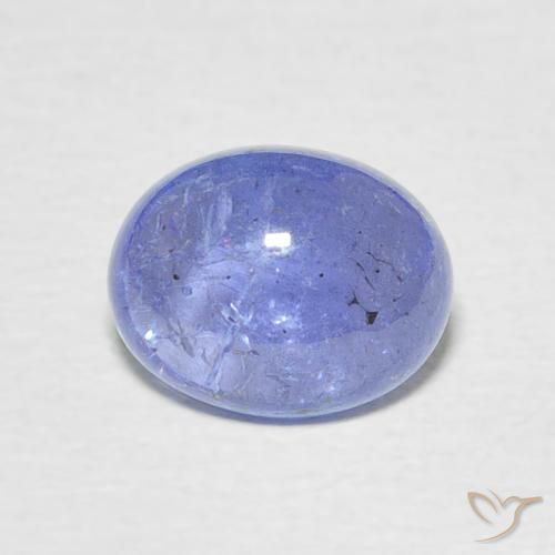 2.56ct Natural Intense Violet Blue Tanzanite, Oval, Transparent