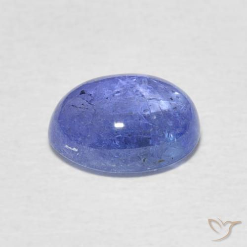 Tanzanite Gemstone in 9 x 7 mm (calibrated) Size for Sale, Tanzanite Stone in Intense Violet Blue Color