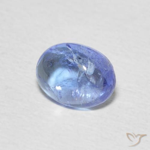 1.65 ct Blue Tanzanite Stone, Natural Tanzanite in Oval Cabochon Shape for Sale