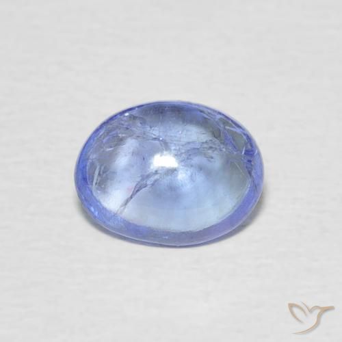 1.39ct Natural Light Purplish Blue Tanzanite, Oval, Transparent