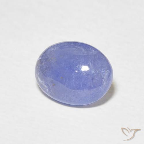 2.17 ct Blue Tanzanite Stone, Natural Tanzanite in Oval Cabochon Shape for Sale