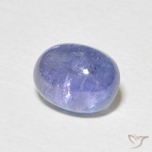 3.01 ct Blue Tanzanite Stone, Natural Tanzanite in Oval Cabochon Shape for Sale