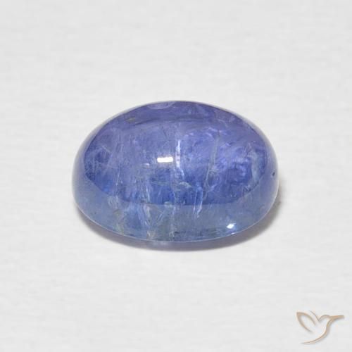 Tanzanite Gemstone in 9 x 7 mm (calibrated) Size for Sale, Tanzanite Stone in Light Purplish Blue Color