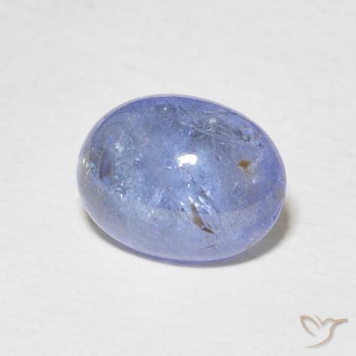 2.93 ct Blue Tanzanite Stone, Natural Tanzanite in Oval Cabochon Shape for Sale