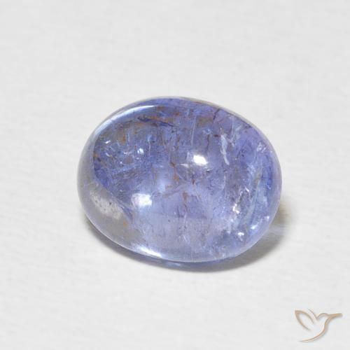 3.80 ct Blue Tanzanite Stone, Natural Tanzanite in Oval Cabochon Shape for Sale