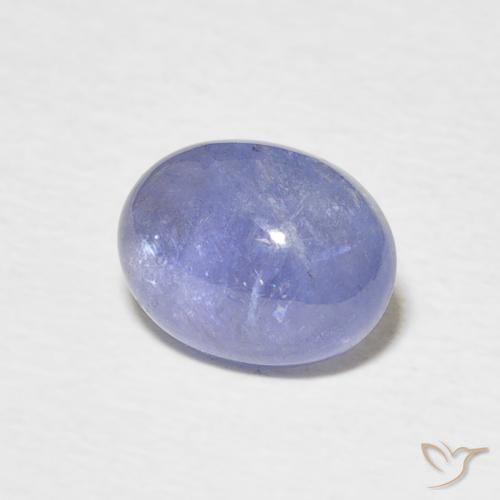 2.36 ct Blue Tanzanite Stone, Natural Tanzanite in Oval Cabochon Shape for Sale