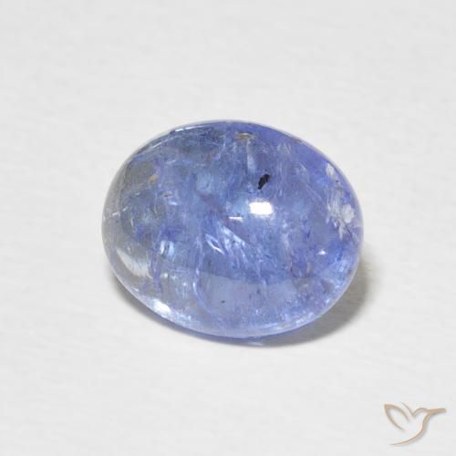 3.02 ct Blue Tanzanite Stone, Natural Tanzanite in Oval Cabochon Shape for Sale