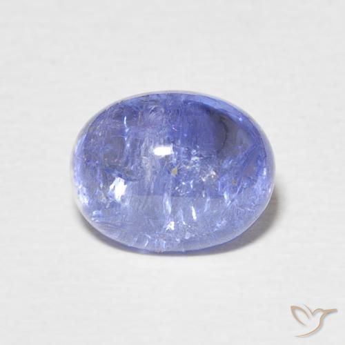 3.93ct Natural Deep Blue Tanzanite, Oval, Transparent