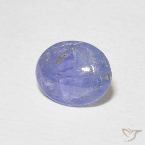 1.75 ct Blue Tanzanite Stone, Natural Tanzanite in Oval Cabochon Shape for Sale
