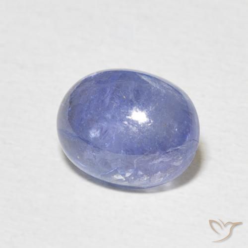 2.84 ct Blue Tanzanite Stone, Natural Tanzanite in Oval Cabochon Shape for Sale