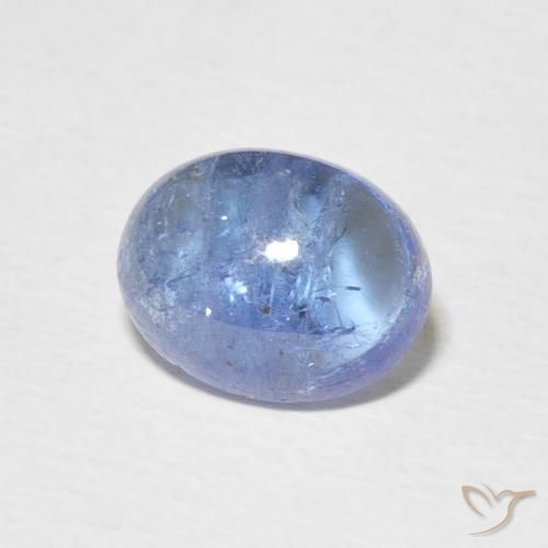 2.27 ct Blue Tanzanite Stone, Natural Tanzanite in Oval Cabochon Shape for Sale