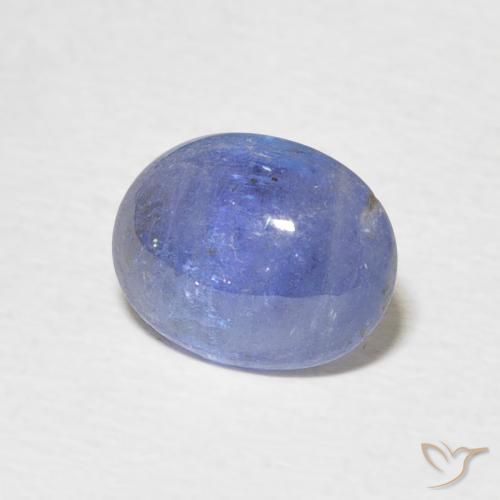 2.01 ct Blue Tanzanite Stone, Natural Tanzanite in Oval Cabochon Shape for Sale