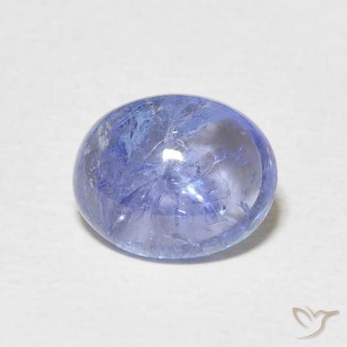 3.25ct Natural Electric Purple Blue Tanzanite, Oval, Transparent