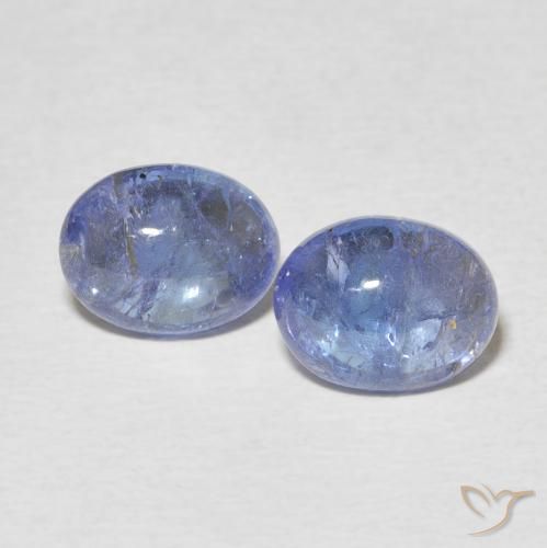 4.48ctw Natural Light Purplish Blue Tanzanite, Oval, Transparent