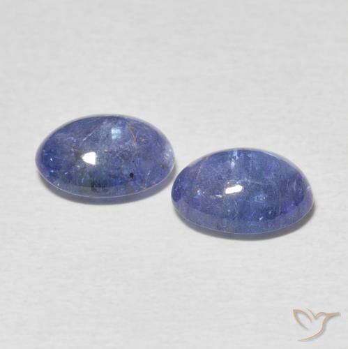 Tanzanite Gemstones in 9 x 7 mm (calibrated) Size for Sale, Tanzanite Stones in Light Purplish Blue Color