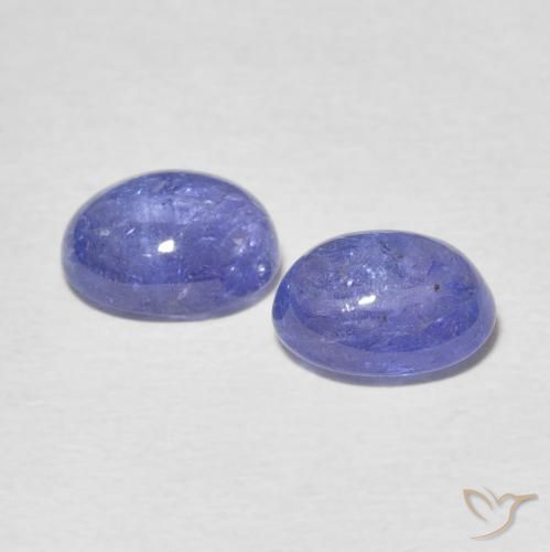 Tanzanite Gemstones in 9 x 7 mm (calibrated) Size for Sale, Tanzanite Stones in Intense Violet Blue Color
