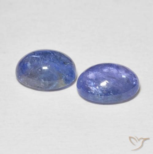 Tanzanite Gemstones in 9 x 7 mm (calibrated) Size for Sale, Tanzanite Stones in Intense Blue Color