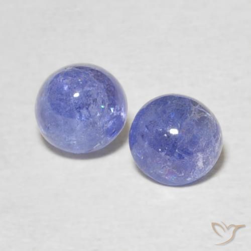 1.24ctw Natural Intense Violet Blue Tanzanite, Round, Transparent