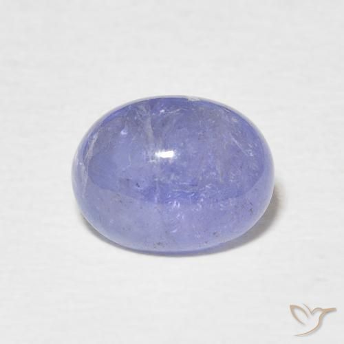 2.50ct Natural Intense Violet Blue Tanzanite, Oval, Translucent