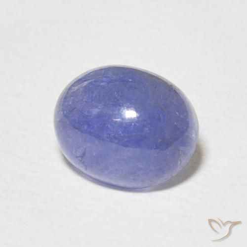 2.81 ct Blue Tanzanite Stone, Natural Tanzanite in Oval Cabochon Shape for Sale
