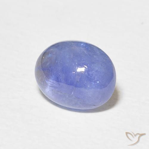 2.33 ct Blue Tanzanite Stone, Natural Tanzanite in Oval Cabochon Shape for Sale