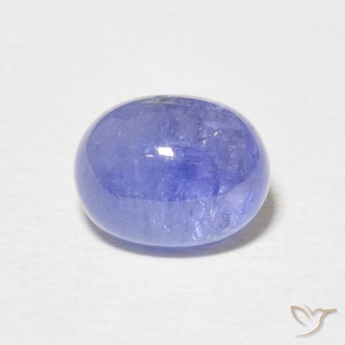 3.21ct Natural Intense Violet Blue Tanzanite, Oval, Translucent