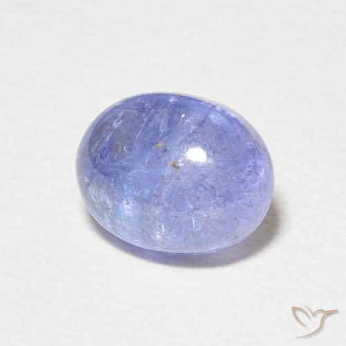 3.07 ct Blue Tanzanite Stone, Natural Tanzanite in Oval Cabochon Shape for Sale