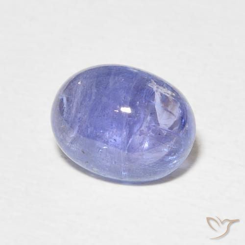 2.67 ct Blue Tanzanite Stone, Natural Tanzanite in Oval Cabochon Shape for Sale