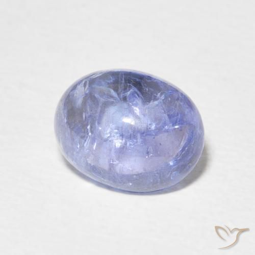 3.73 ct Blue Tanzanite Stone, Natural Tanzanite in Oval Cabochon Shape for Sale