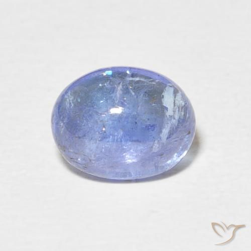 2.57ct Natural Pastel Blue Tanzanite, Oval, Transparent