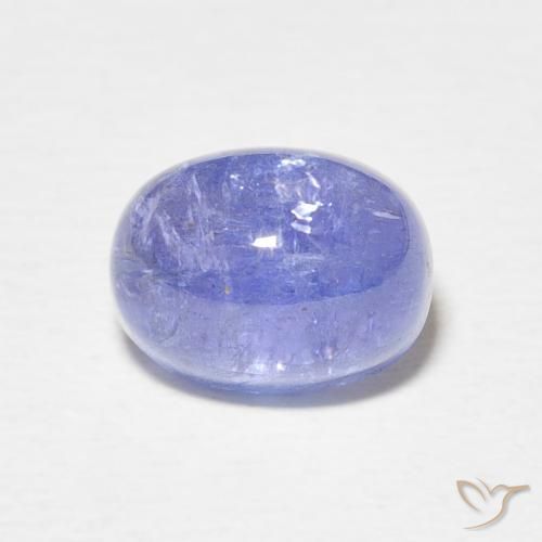 3.73ct Natural Intense Violet Blue Tanzanite, Oval, Translucent