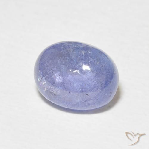 2.76 ct Blue Tanzanite Stone, Natural Tanzanite in Oval Cabochon Shape for Sale