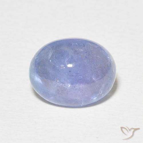 3.65ct Natural Light Purplish Blue Tanzanite, Oval, Transparent
