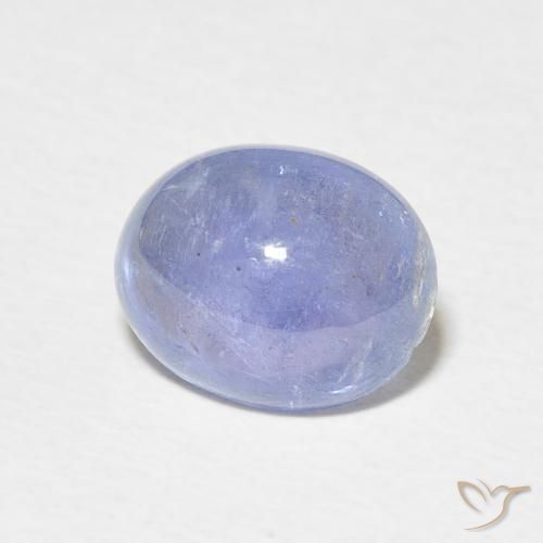 3.65 ct Blue Tanzanite Stone, Natural Tanzanite in Oval Cabochon Shape for Sale