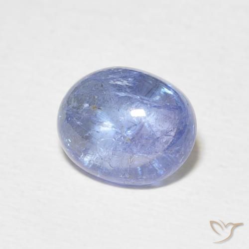 2.68 ct Blue Tanzanite Stone, Natural Tanzanite in Oval Cabochon Shape for Sale