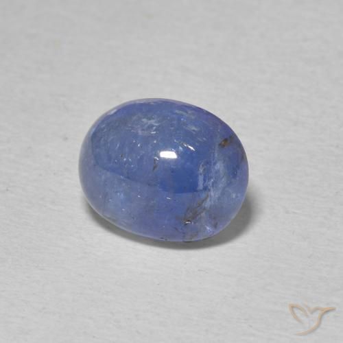 2.86 ct Blue Tanzanite Stone, Natural Tanzanite in Oval Cabochon Shape for Sale