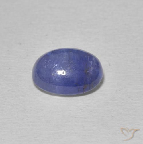 Tanzanite Gemstone in 9.4 x 7.6 mm Size for Sale, Tanzanite Stone in Intense Violet Blue Color