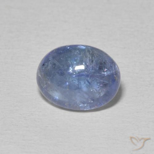 3.34ct Natural Light Purplish Blue Tanzanite, Oval, Transparent