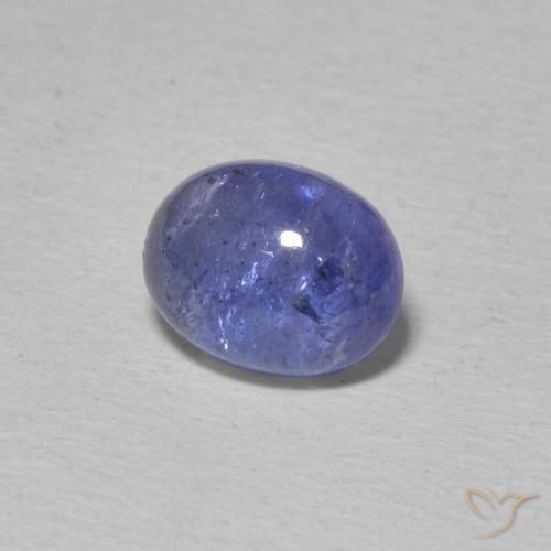 2.81 ct Blue Tanzanite Stone, Natural Tanzanite in Oval Cabochon Shape for Sale